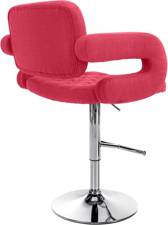 Actual product image CLP Bar stool Dublin FABRIC, red