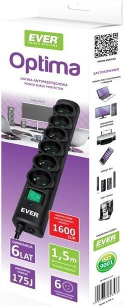 Image du produit Ever Protection antisurtension OPTIMA (6 x, PECO 7/5, 3 m)