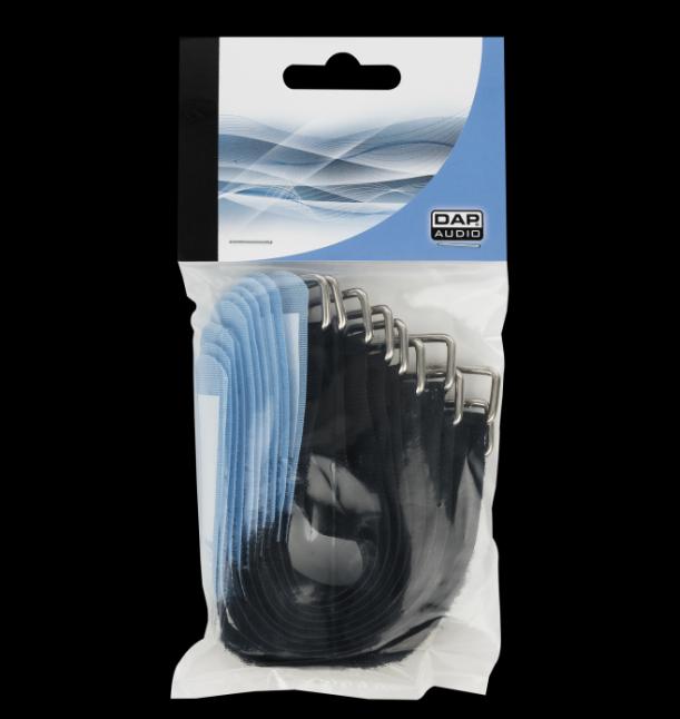 Produktbild Showgear Snap Fastener 20x200 Blue 10 pieces (Klettkabelbinder, 200 mm, 10 Stk.)