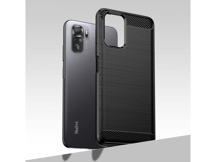 Produktbild Screenguard Xiaomi Poco M5s Hülle Carbon Brushed Soft TPU (Xiaomi Poco M5s)