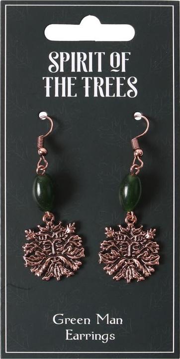 Produktbild Something Different Green Man Ohrringe Spirit Of The Trees Edelstahl Legierung Glas (100% synthetisches Material)