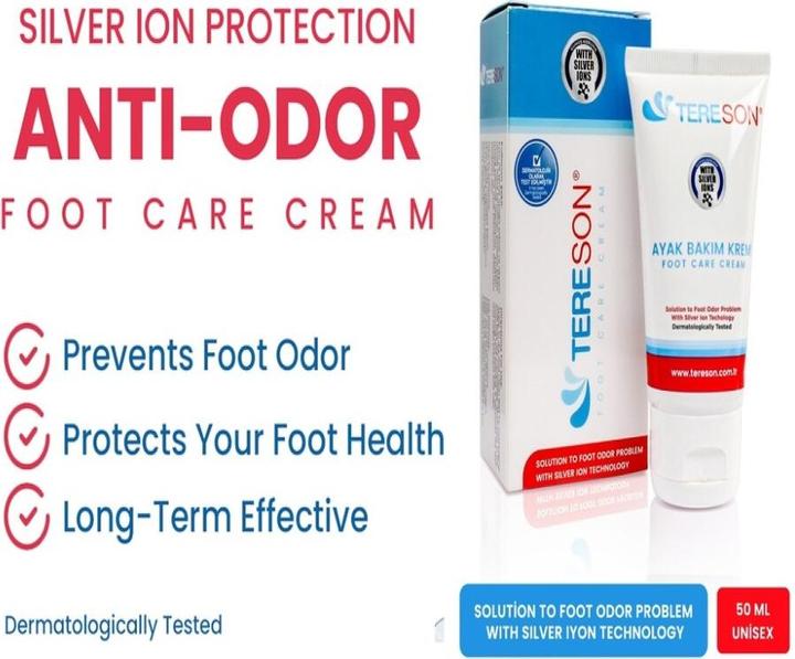 Actual product image Tereson Foot cream, cream against foot odour, unisex, 50 ml (Foot deodorant & powder, 50 ml)