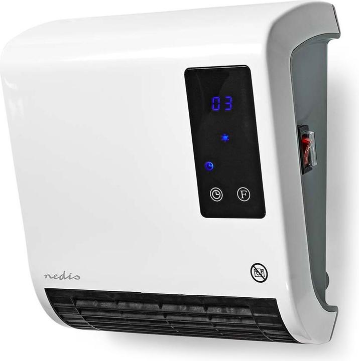 Nedis HTBA20WT Keramik-Heizlüfter 20m² Weiss, Grau (2000 W)