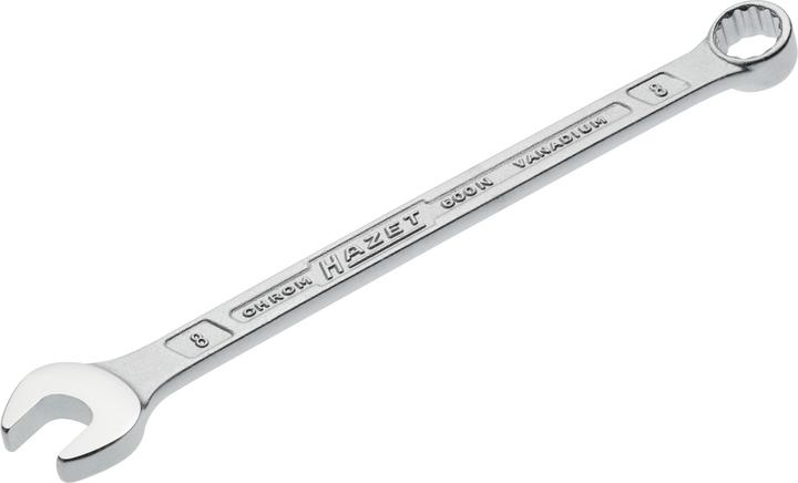 Immagine prodotto HAZET Chiave combinata a forchetta/ad anello 600N-8 ∙ Profilo trazione doppio esagono esterno ∙ 8 m… (8 mm)