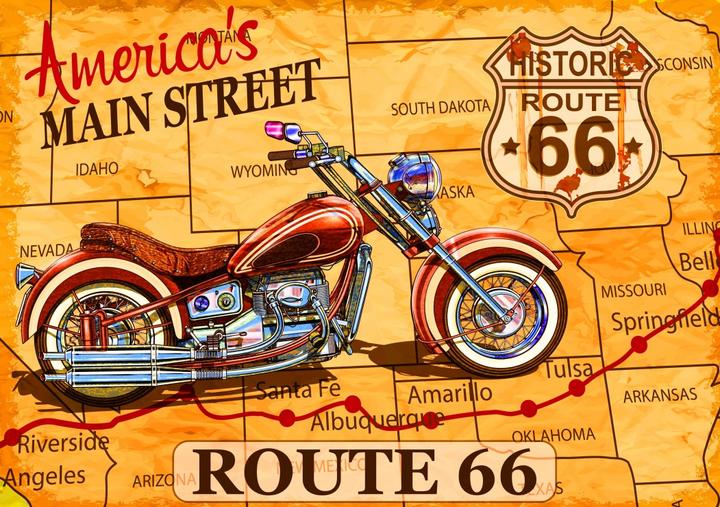 Actual product image Bluebird Puzzle 1000 pieces Route 66 (1000 pieces)