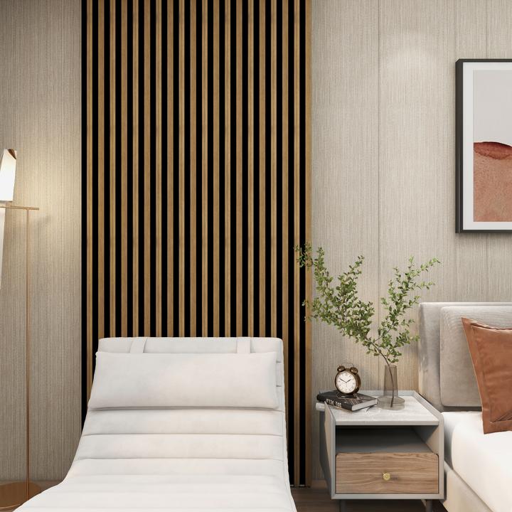 Actual product image neu.holz 3D wall panel Blaricum set of 8 195x12 cm oak look ()