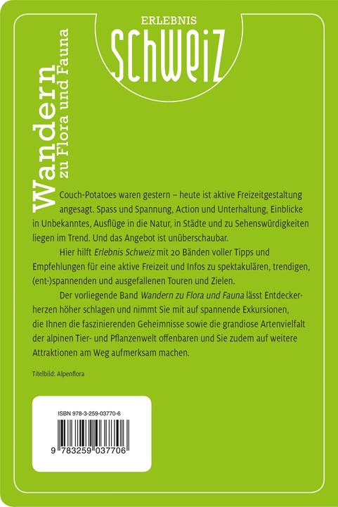 Produktbild Wandern zu Flora und Fauna Erlebnis Schweiz (Deutsch, Hallwag Kümmerly+Frey AG, 2022)