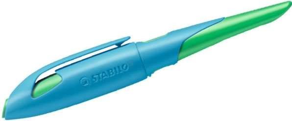 Produktbild STABILO EASYbirdy ergonomischer Schulfüller für Rechtshänder Anfänger-Feder (Grasgrün, Himmelblau, 1 x)