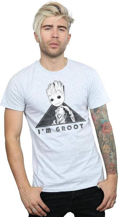 Image du produit - T-shirt GUARDIANS OF THE GALAXY VOL. GROOT MONO TRIANGLE - Homme (XXL)