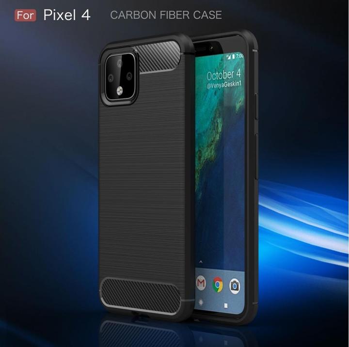 Produktbild Screenguard Google Pixel 4 Hülle Carbon Brushed Soft TPU (Google Pixel 4)