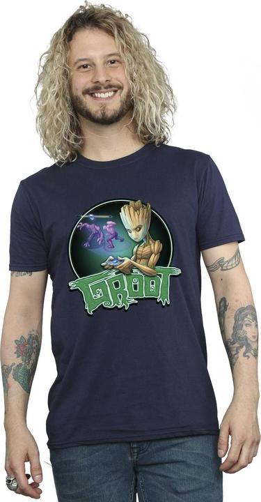 Actual product image Mens Guardians Of The Galaxy Groot Gaming Ring T-Shirt (5XL)