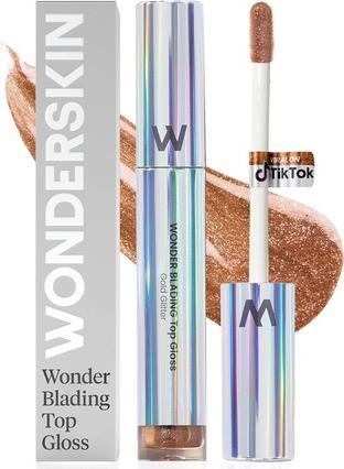 Produktbild Wonderskin - Wonder Blading Top Gloss Gold Glitter (Pink)