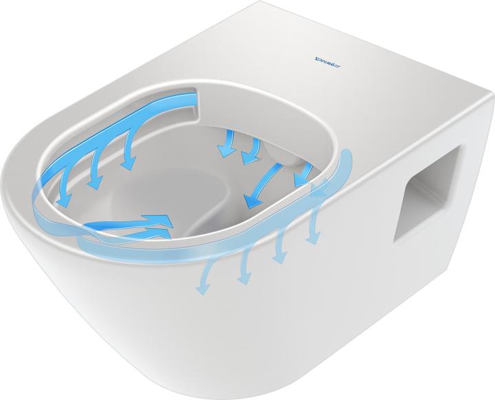Duravit Wand-Tiefspül-WC D-NEO rimless HygieneGlaze weiss
