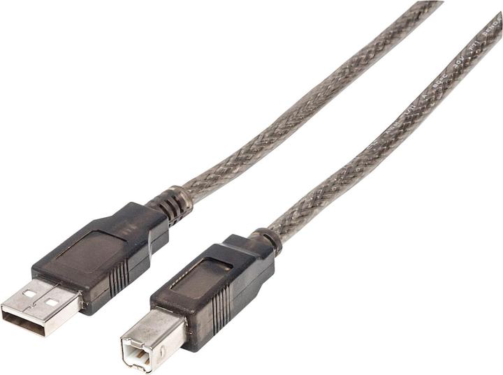 Image du produit Manhattan USB A/USB B, M/M (15 m, USB 2.0)