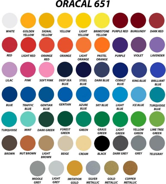 Produktbild Silhouette Glossy Vinyl Oracal 651