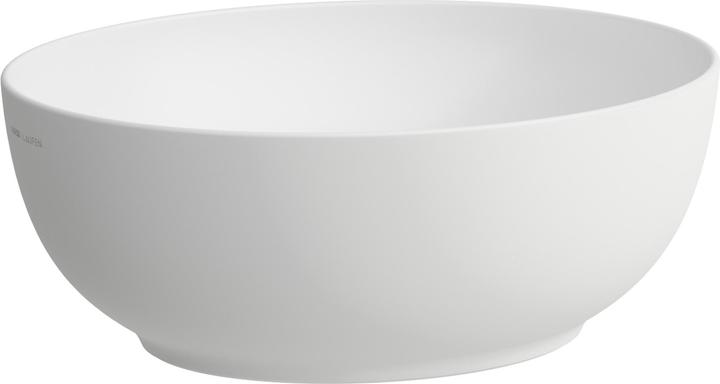 Actual product image Laufen Il Bagno Alessi washbasin bowl, without overflow, 45x38cm, incl. drain valve, H818975 (340 mm, 450 mm)