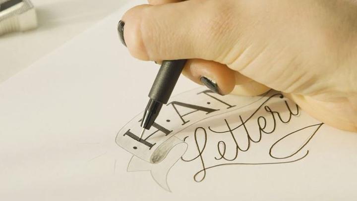 Actual product image Faber-Castell Pitt Artist Pen Handlettering (Black, Gray, 9 x)