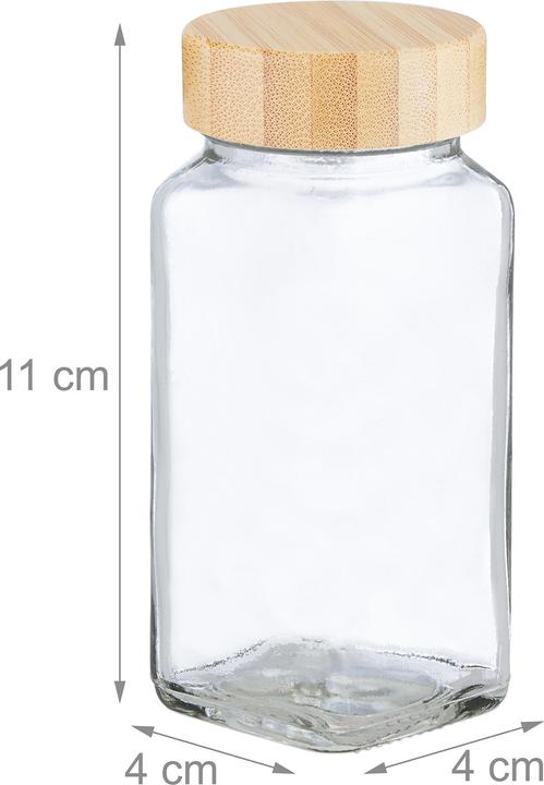 Actual product image Relaxdays Spice jar set (0.12 l)