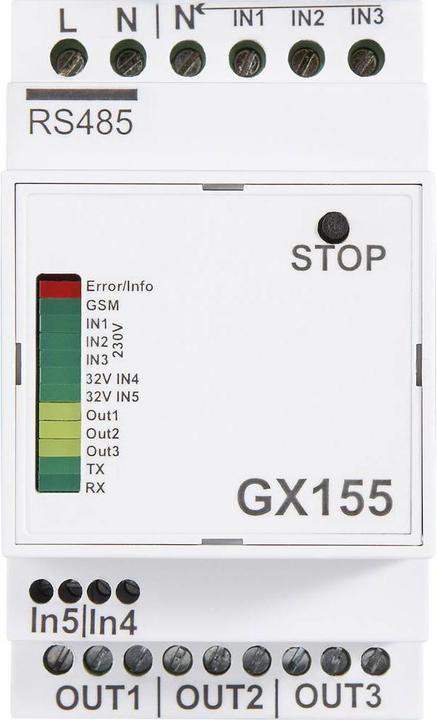 Actual product image C-Control GSM remote switch/alarm module for DIN rail mounting
