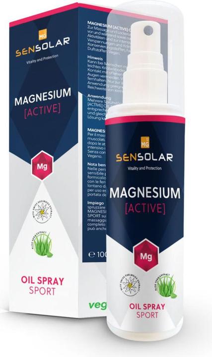 Actual product image Sensolar Magnesium Active Oil Spray Sport (Sun spray, 100 ml, 174 g)