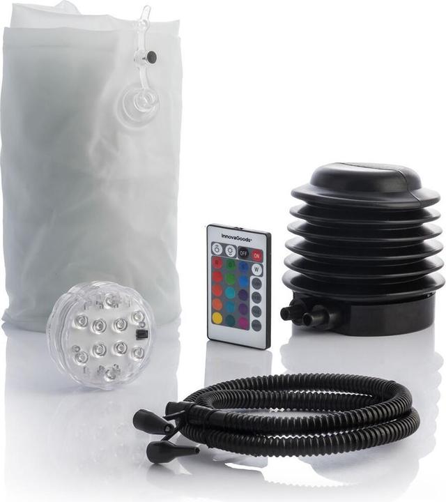 Produktbild InnovaGoods Aufblasbarer Hocker mit LED-Beleuchtung - Transparent