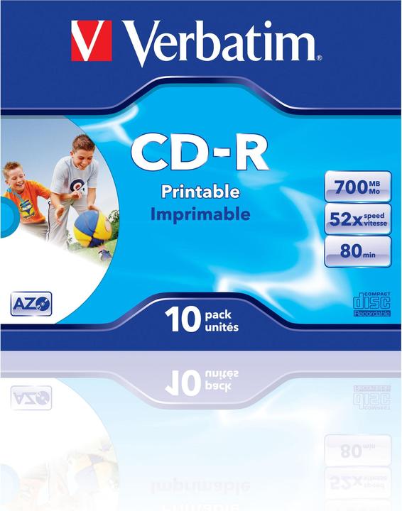 Produktbild Verbatim CD-R, 52x, 700MB/80min, 10er Pack (10 x)