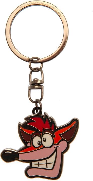Actual product image Crash Bandicoot Metal Keyring