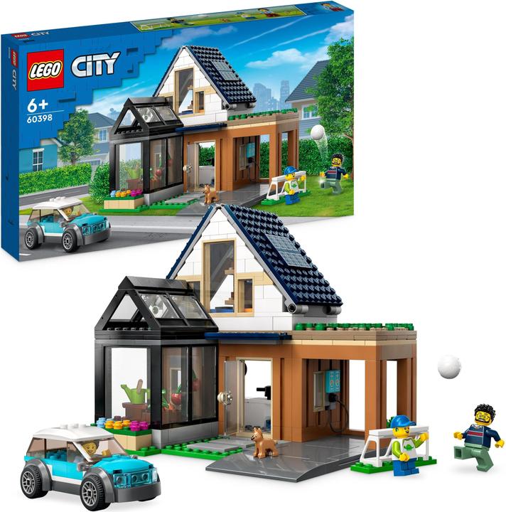 Actual product image LEGO Family home with electric car (60398, LEGO City)