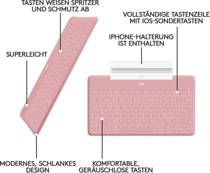 Produktbild Logitech Keys-To-Go (DE, Apple TV, iOS 5.1.1 oder höher)