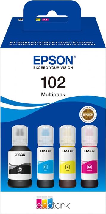 Epson 102 EcoTank 4-colour multipack (M, Y, FC, C)