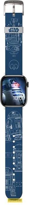 Immagine prodotto Moby Fox Bracciale Smartwatch Star Wars R2-D2 Blueprints 22 mm (22 mm, Acciaio inossidabile, Silicone)