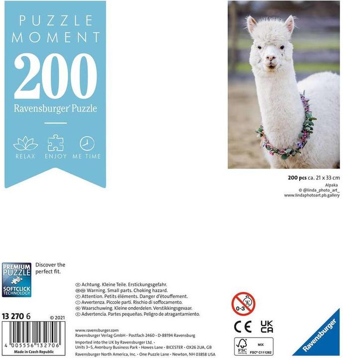 Immagine prodotto Ravensburger Alpaca (200 pezzi)