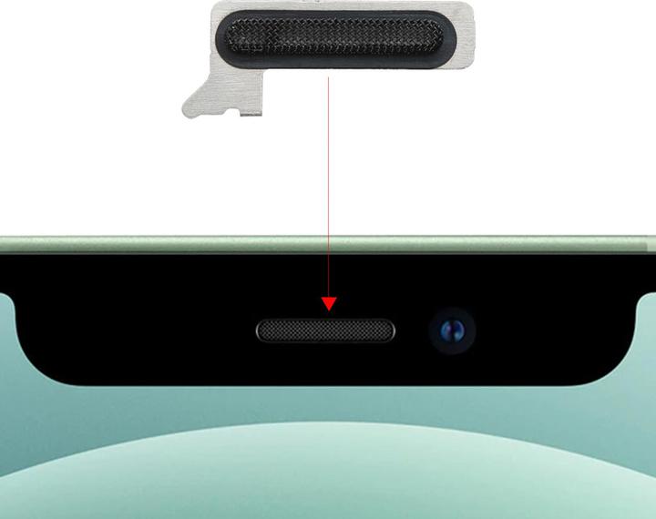 Produktbild Clappio Staubschutzgitter Ohrhörer-Lautsprecher (iPhone 12 Mini)
