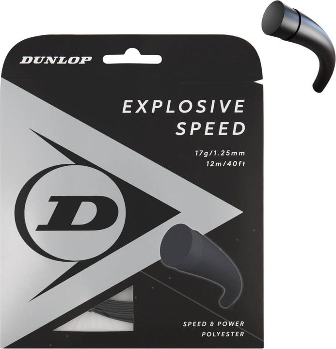 Immagine prodotto Dunlop Corde per tennis EXPLOSIVE SPEED 1,25mm17G 12M Nero