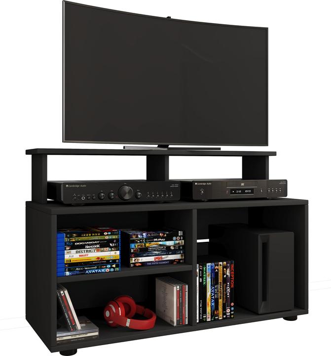 Actual product image VCM Wood TV Lowboard TV Cabinet Console TV Table TV Glass Balansia (90 x 36 cm)