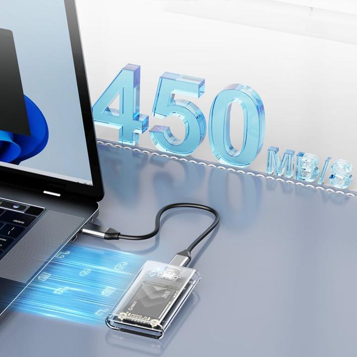 Image du produit Orico Other Computer Accessory TC10-MS MSATA USB-C 3.2 5Gb/s Disk Cartridge - Transparent (M.2 2242)