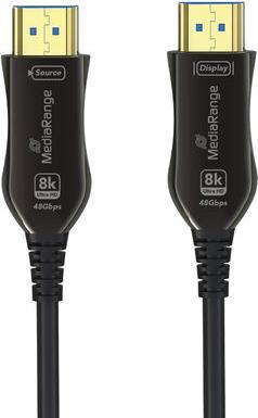 Image du produit MediaRange Câble HDMI U High Speed Ethernet AOC 48Gibt/s 10m (10 m, HDMI)