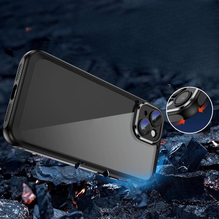 Immagine prodotto Cover-Discount iPhone 15 Plus - Custodia con protezione per fotocamera nera (Apple iPhone 15 Plus)