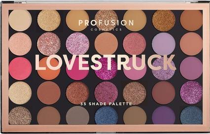 Actual product image Profusion Eyeshadow Palette palette 21 eye shadows with brush Lovestruck (Lovestruck)