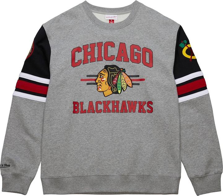 Produktbild Mitchell & Ness Fleece 4.0 Pullover Chicago Blackhawks - L (L)