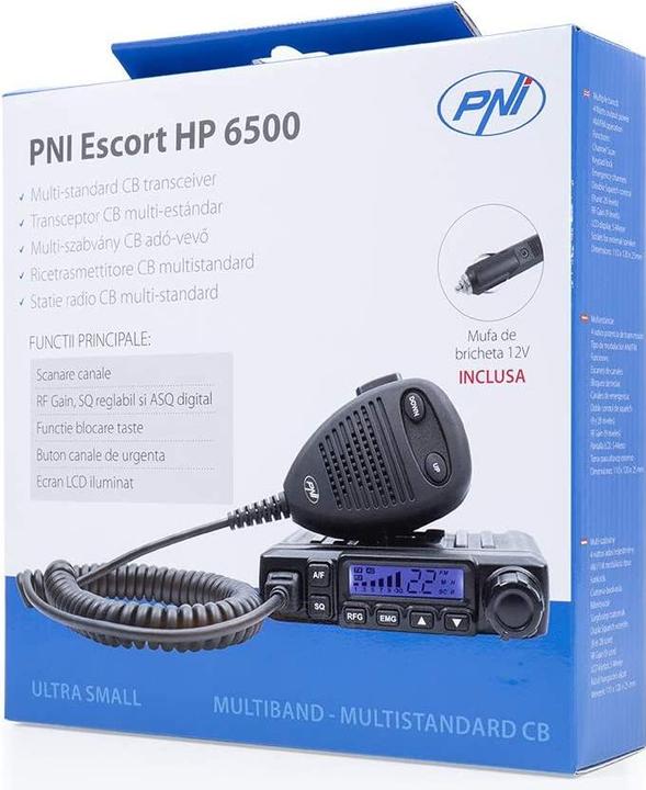 Productafbeelding PNI Radio CB Escort HP 6500 ASQ met CB ML70 (7 km)
