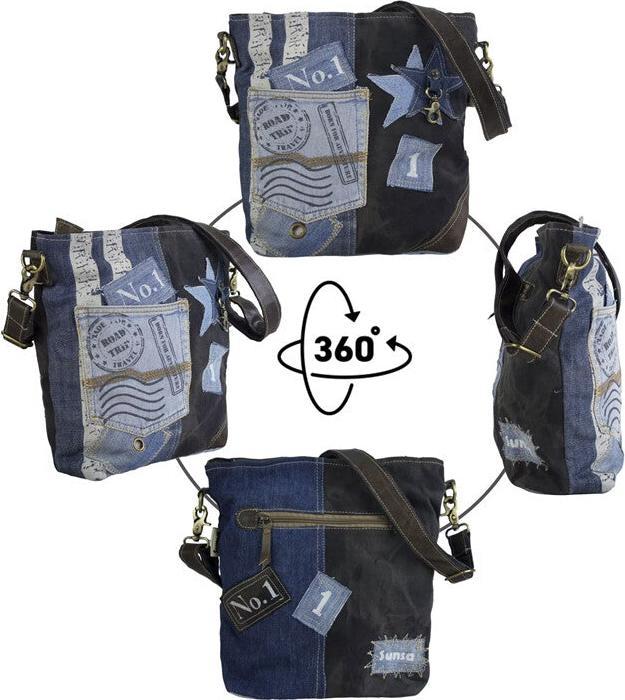 Immagine prodotto Sunsa Borsa in denim Borsa a mano Borsa a tracolla n.53