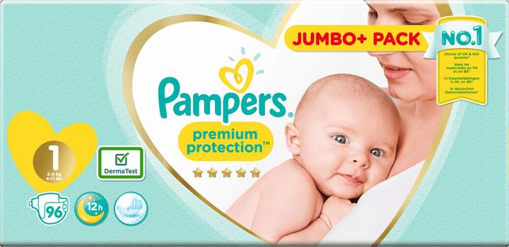 Image du produit Pampers Protection premium (Taille 1, Pack semi-mensuel, 96 pièce(s))