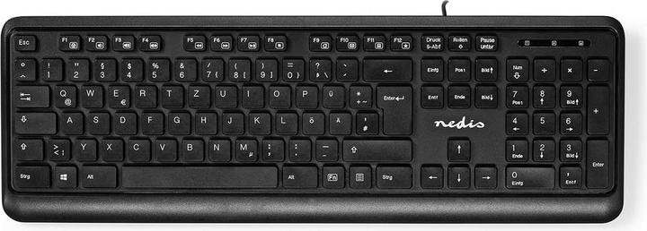 Immagine prodotto Nedis Tastiera cablata | USB-A | Multimedia | QWERTZ | DE-Layout | Tastiera numerica (DE, Cablato)