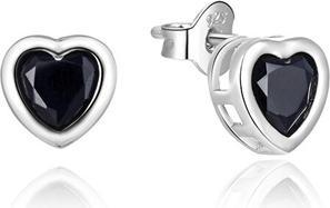 Produktbild Beneto Romantic silver earrings Hearts AGUP2429L (L)