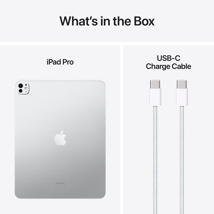 Productafbeelding Apple iPad Pro 2024 13 Nanotexturglas (M4) (Alleen WLAN, 13", 1000 GB, Zilver)