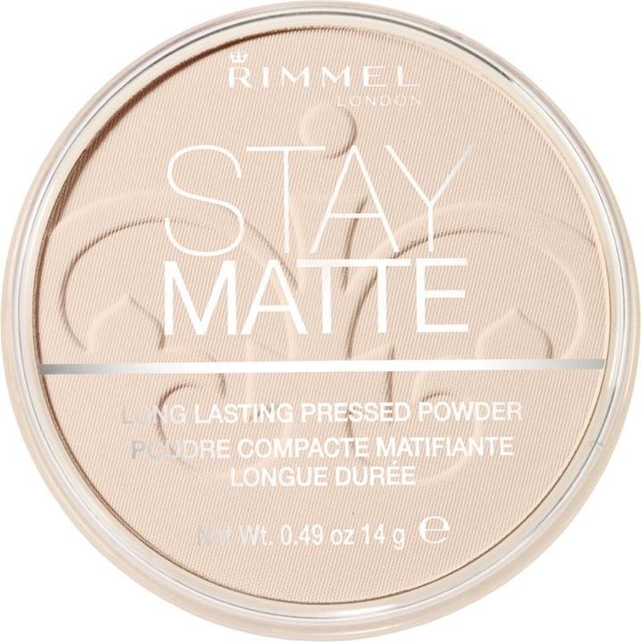Rimmel London Stay Matte Mate Kompaktpuder (Transparent)