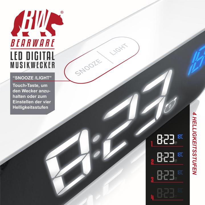 Actual product image Bearware Music alarm clock