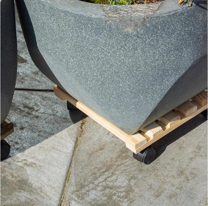 Actual product image Esschert Design Square scooter coaster L Nature/black