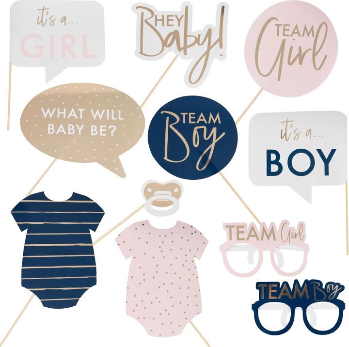 Immagine prodotto Ginger Ray Accessori per photobooth Rivelazione di genere
